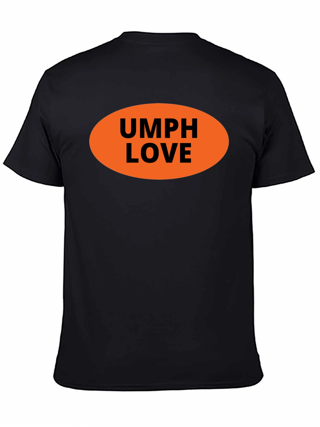 Camiseta Negra UMPH LOVE Naranja