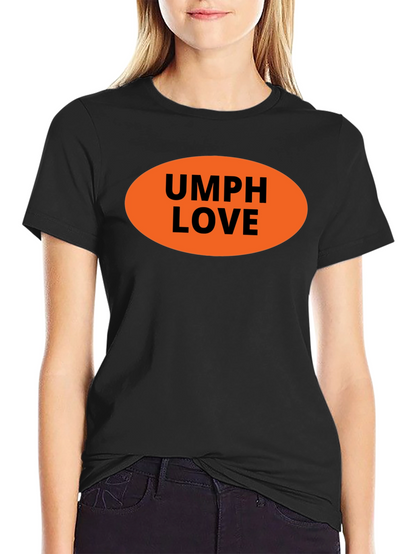 Camiseta Negra UMPH LOVE Naranja