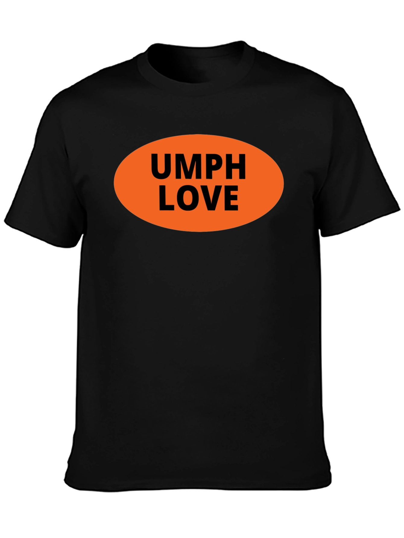 Camiseta Negra UMPH LOVE Naranja
