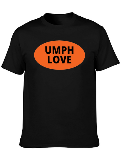 Camiseta Negra UMPH LOVE Naranja