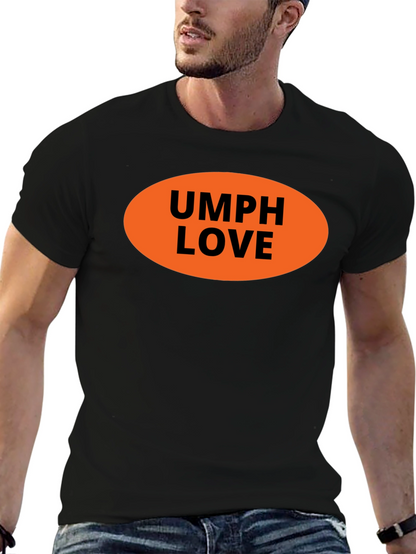 Camiseta Negra UMPH LOVE Naranja