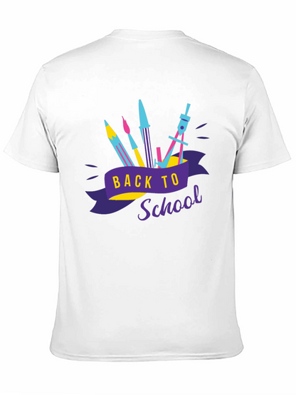 Camiseta Negra Estampada Regreso a Clases