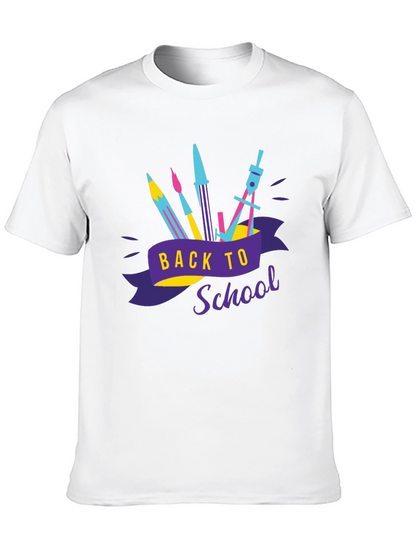 Camiseta Negra Estampada Regreso a Clases