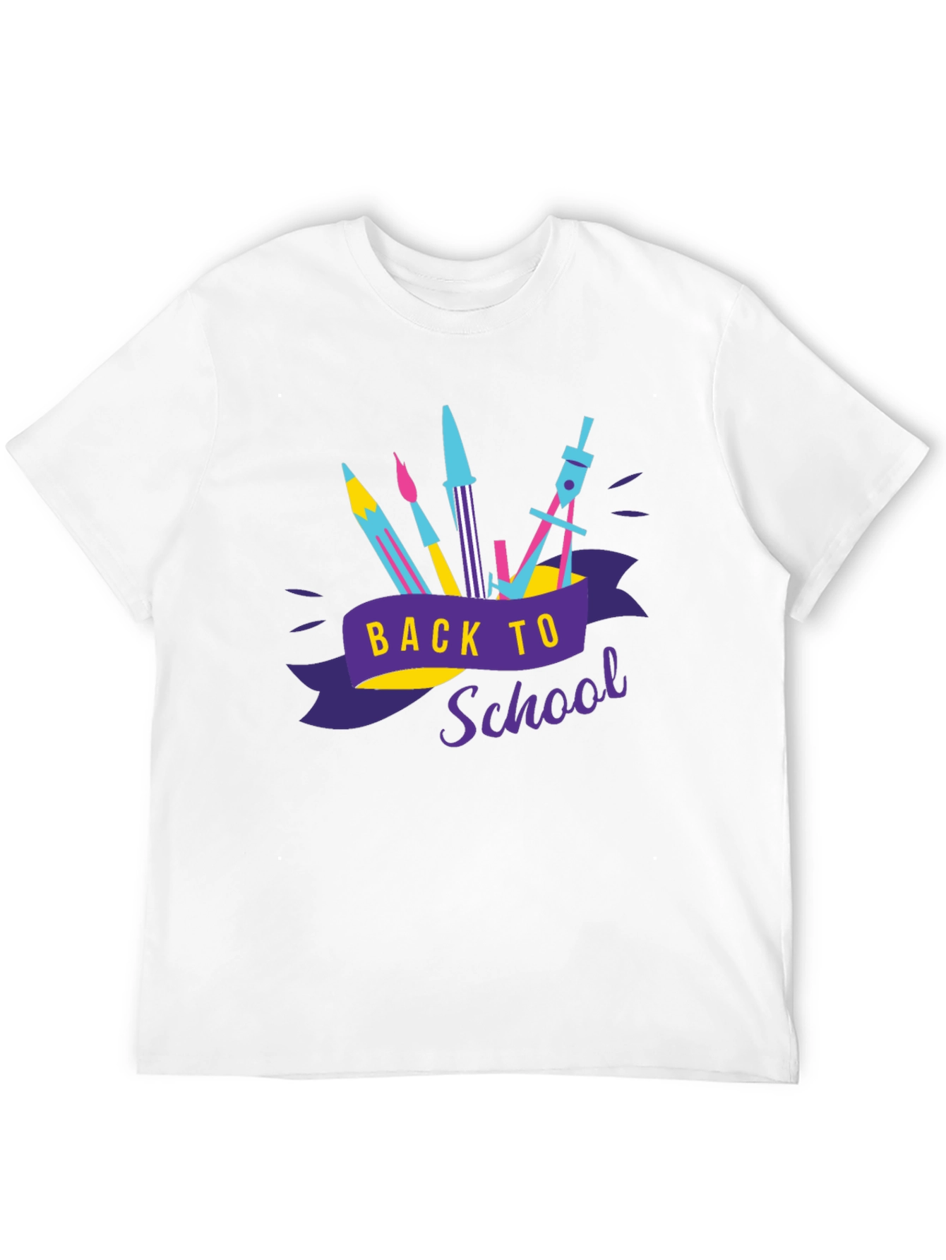 Camiseta Negra Estampada Regreso a Clases