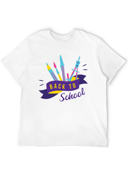 Camiseta Negra Estampada Regreso a Clases