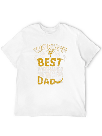 Camiseta Negra: El Mejor Papá Wirehaired Pointing Griffon