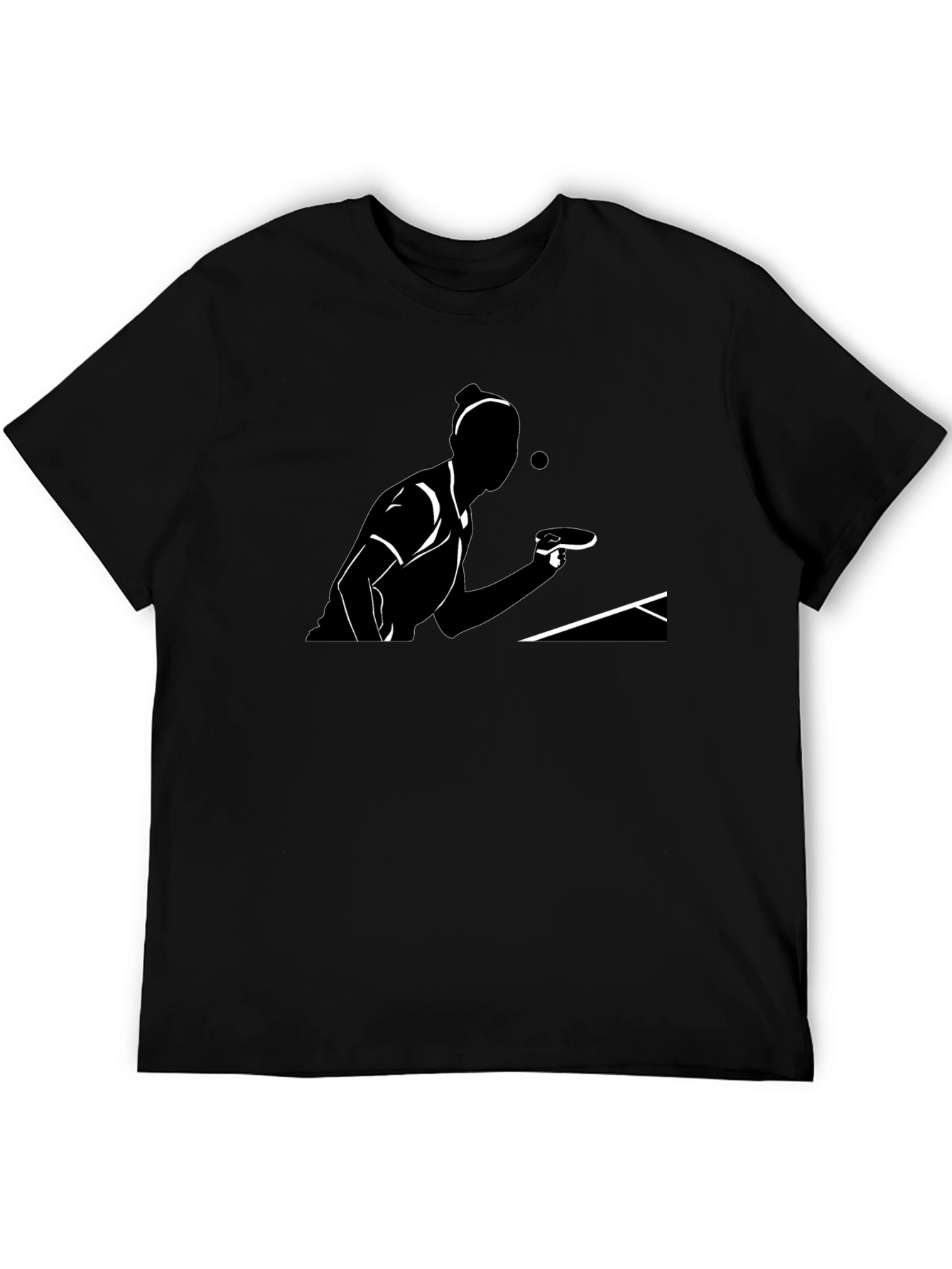 Camiseta Negra de Tenis de Mesa