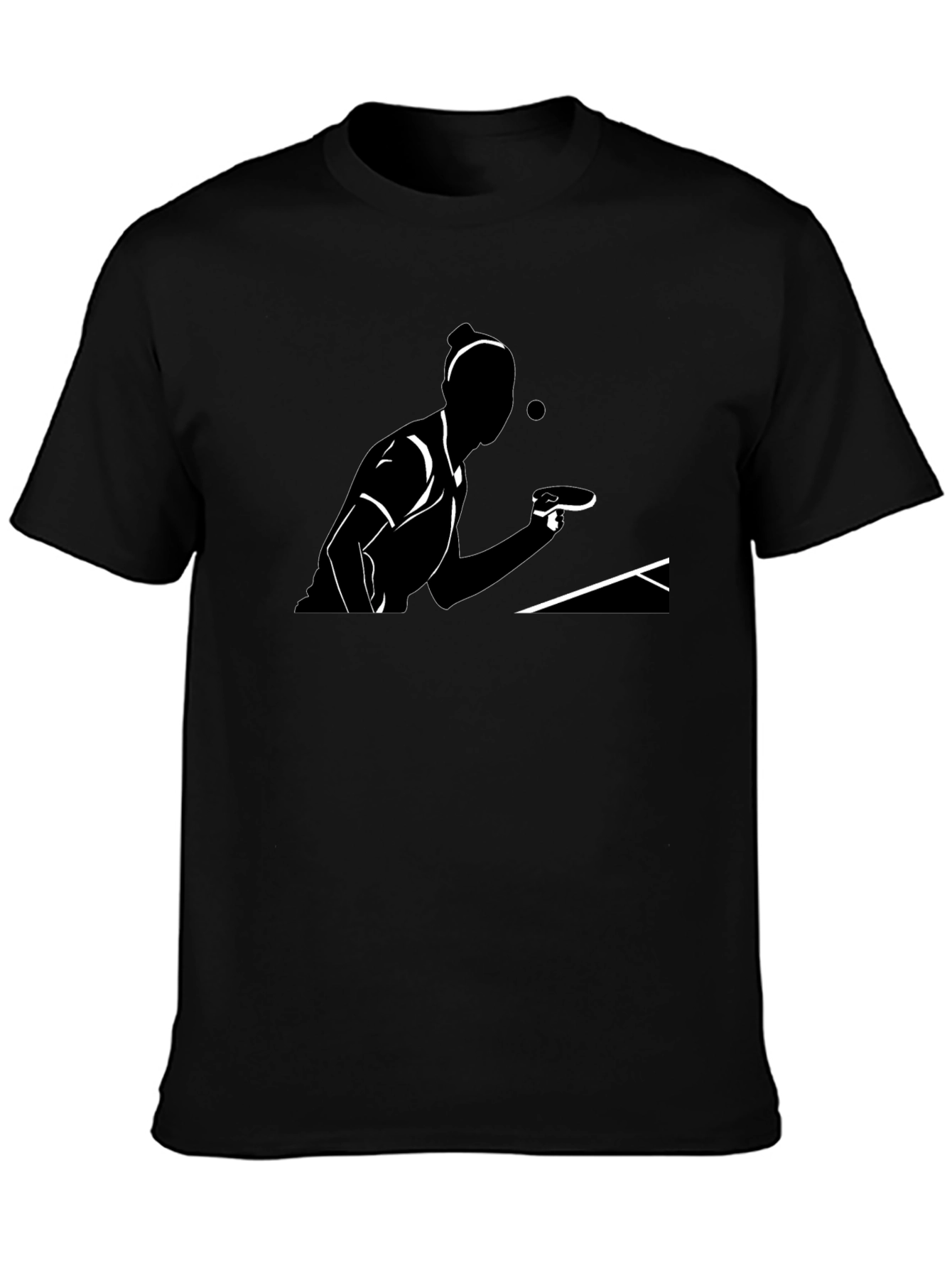 Camiseta Negra de Tenis de Mesa