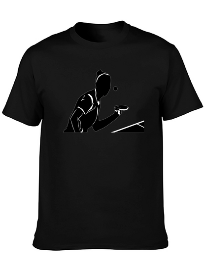 Camiseta Negra de Tenis de Mesa