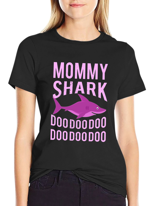 Camiseta Hombre Mommy Shark Doo Doo Doo