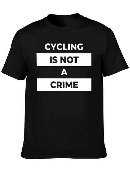 Camiseta Negra Cycling is Not a Crime