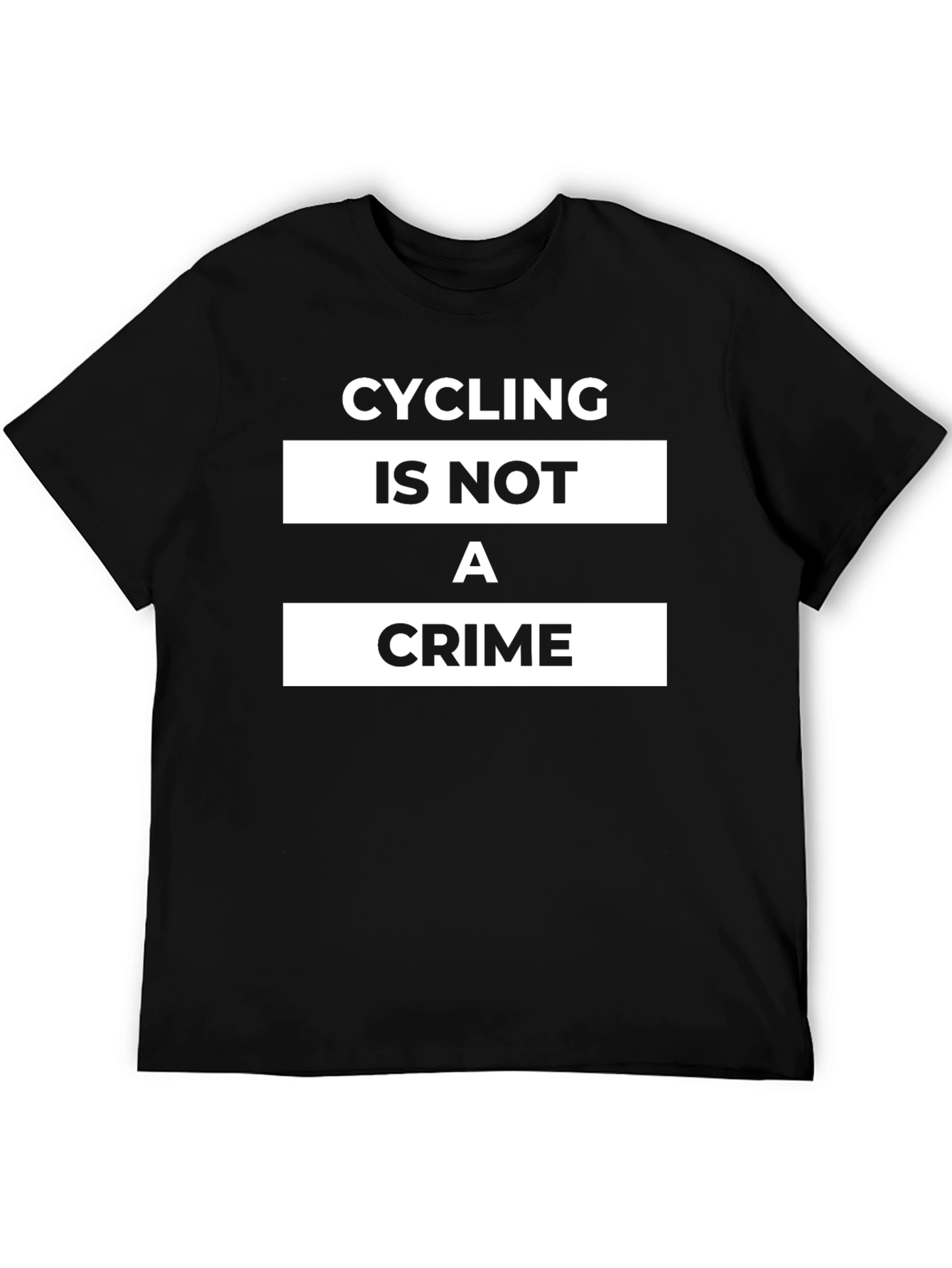 Camiseta Negra Cycling is Not a Crime