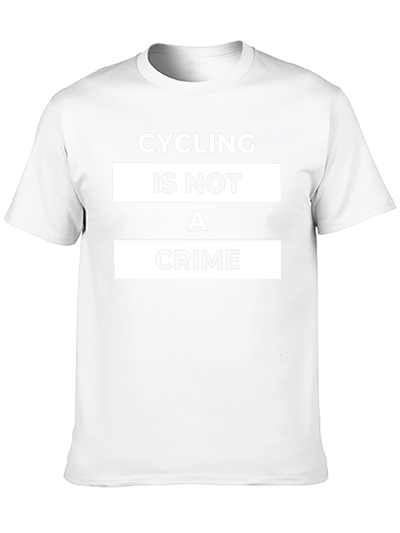 Camiseta Negra Cycling is Not a Crime