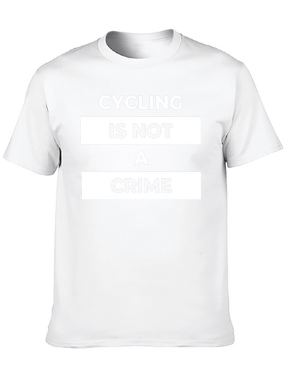 Camiseta Negra Cycling is Not a Crime