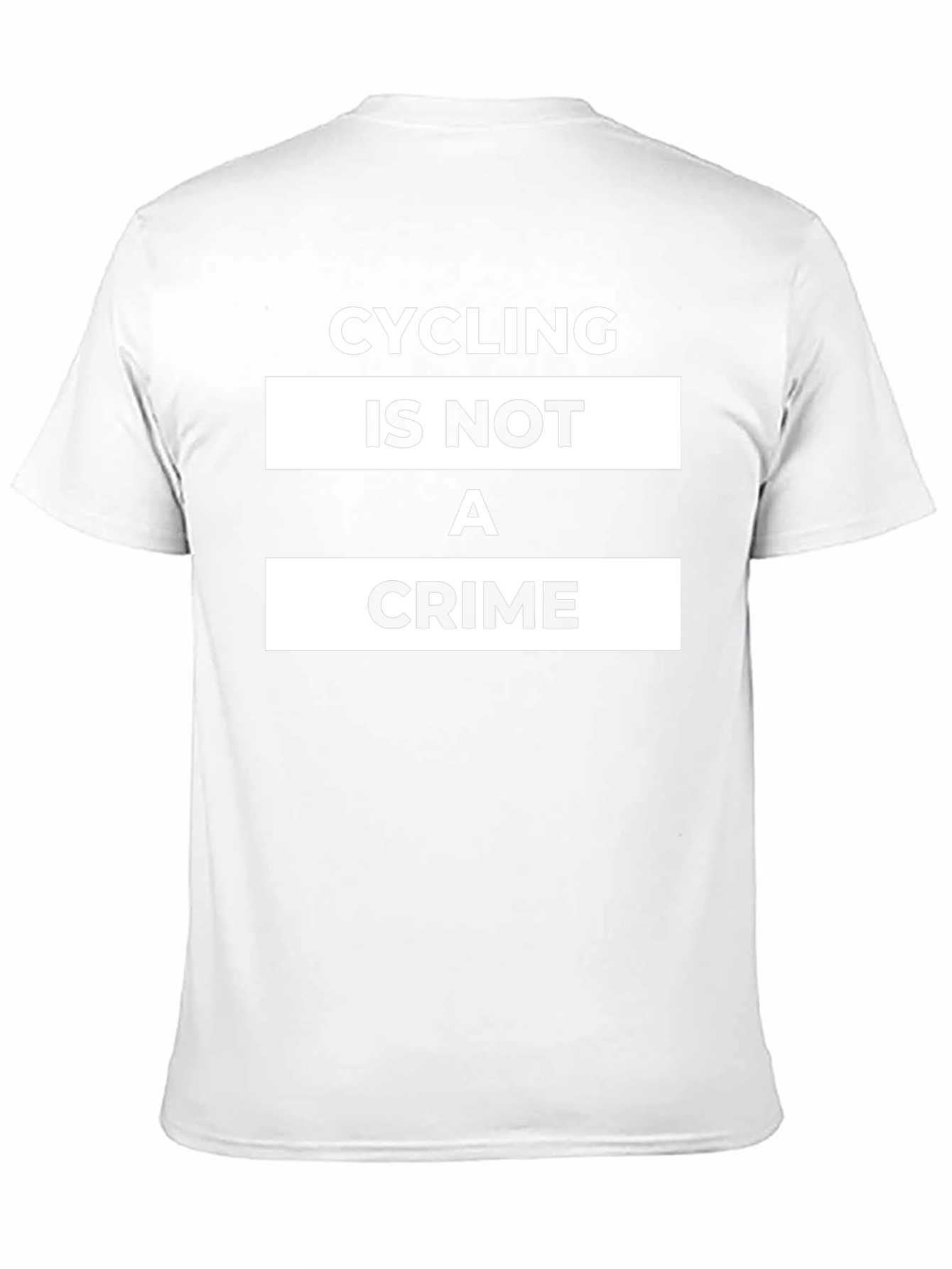 Camiseta Negra Cycling is Not a Crime