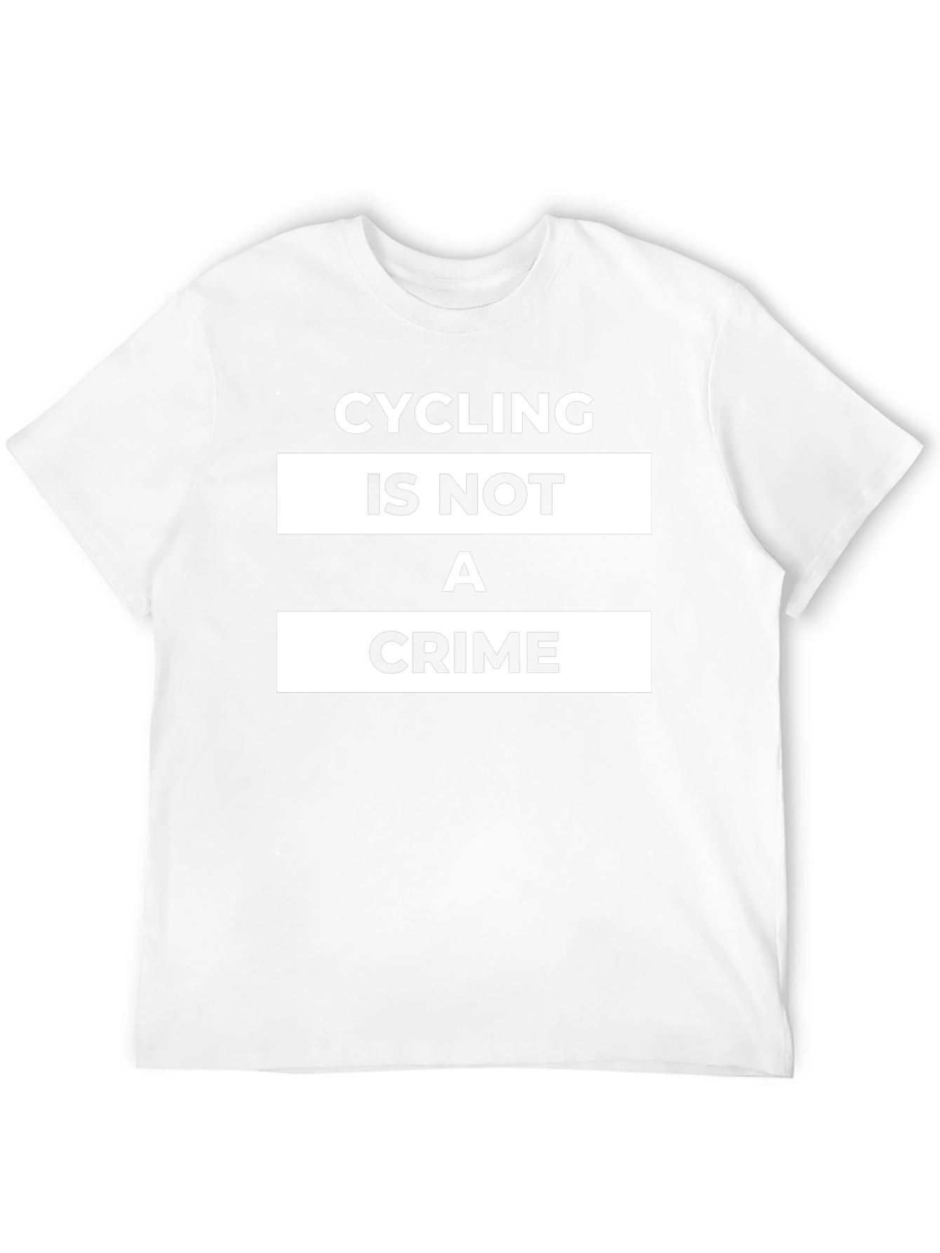 Camiseta Negra Cycling is Not a Crime