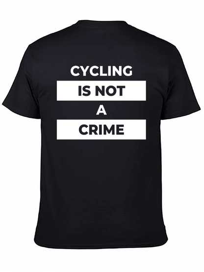 Camiseta Negra Cycling is Not a Crime