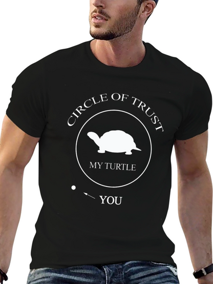 Camiseta Negra Círculo de Confianza: Mi Tortuga