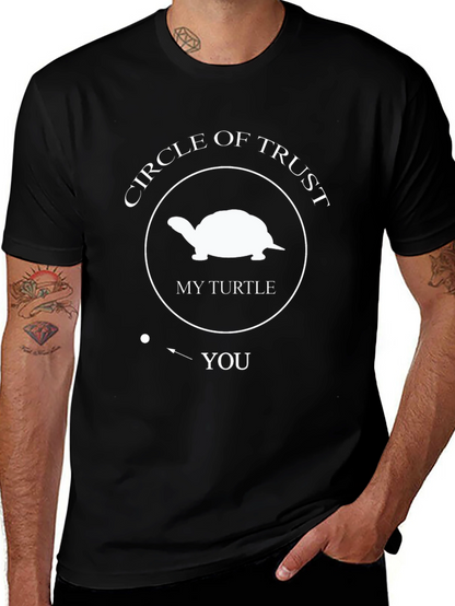 Camiseta Negra Círculo de Confianza: Mi Tortuga