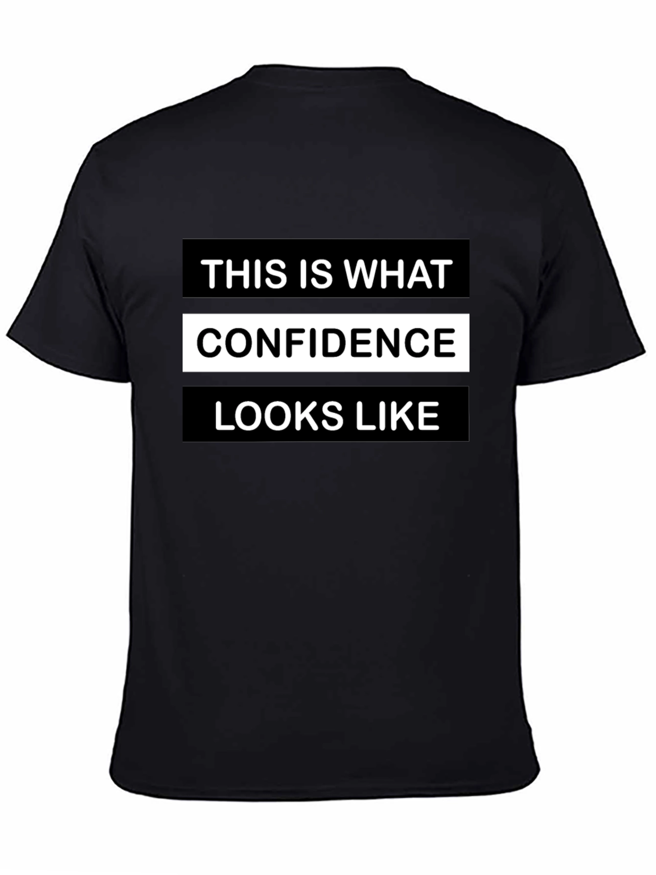 Camiseta Negra: Confianza Impresa