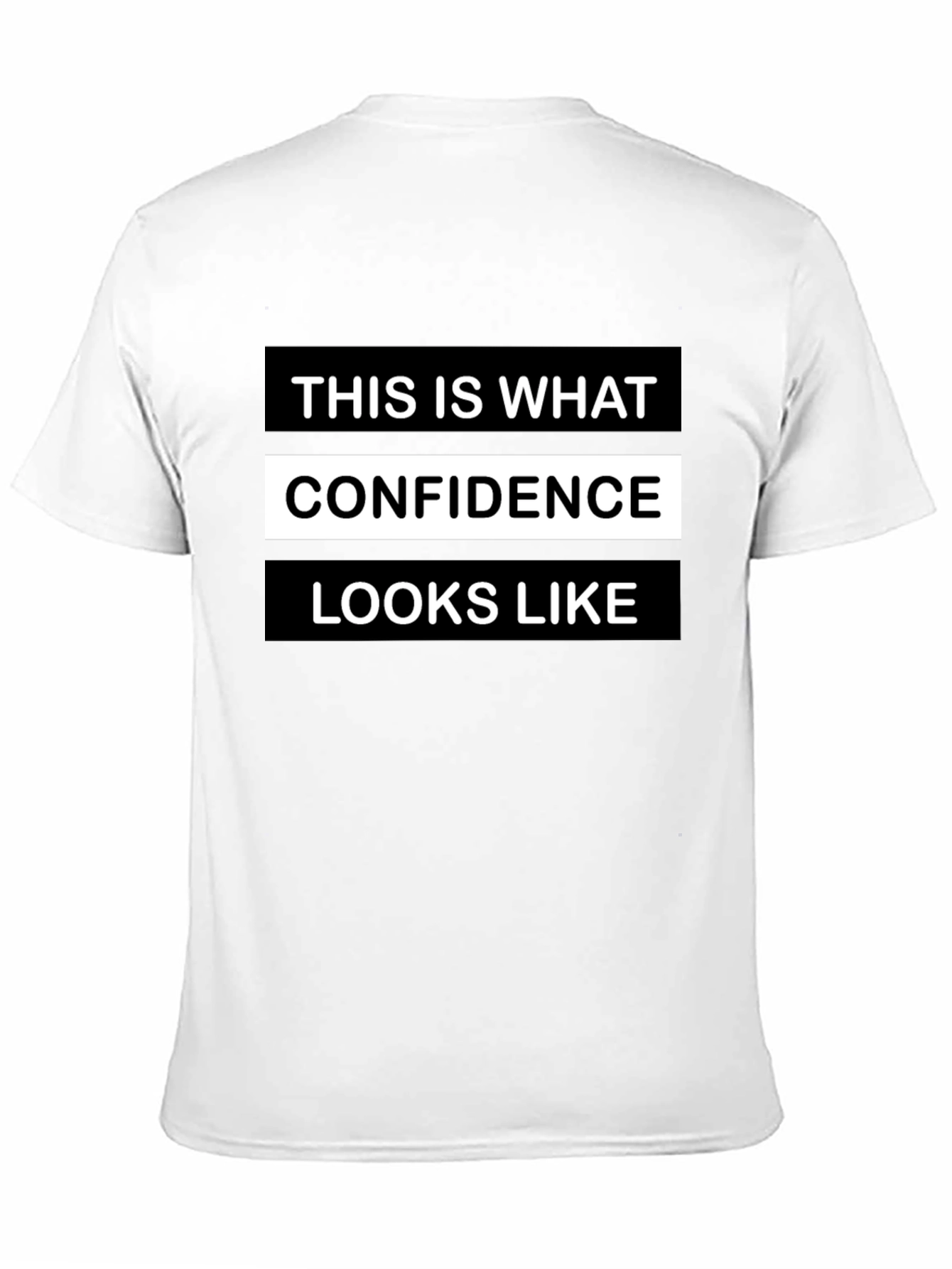 Camiseta Negra: Confianza Impresa