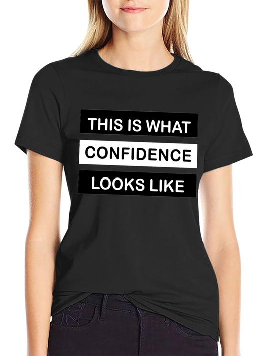 Camiseta Negra: Confianza Impresa
