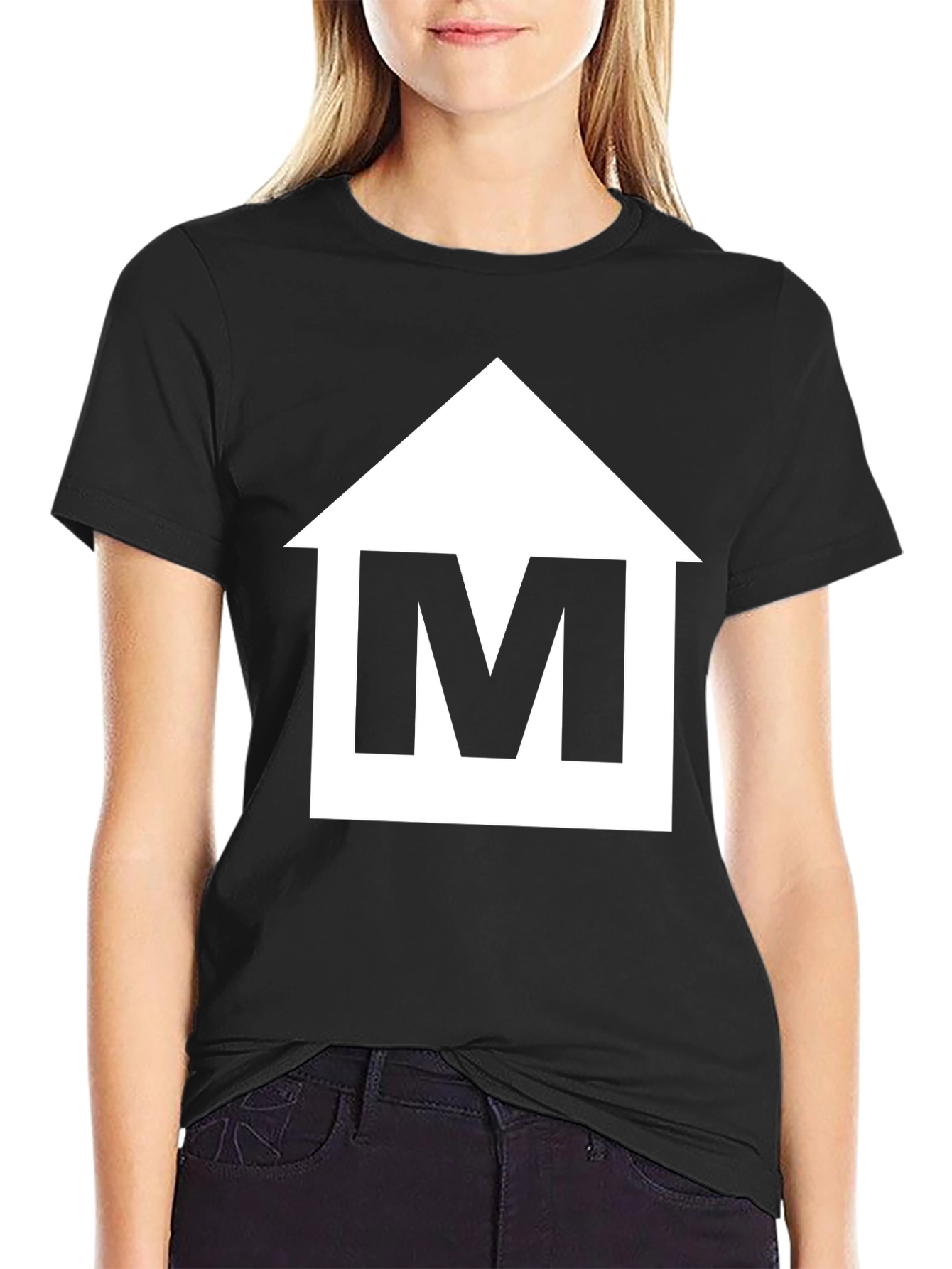 Camiseta Negra con Logo M Casa - Estilo Casual