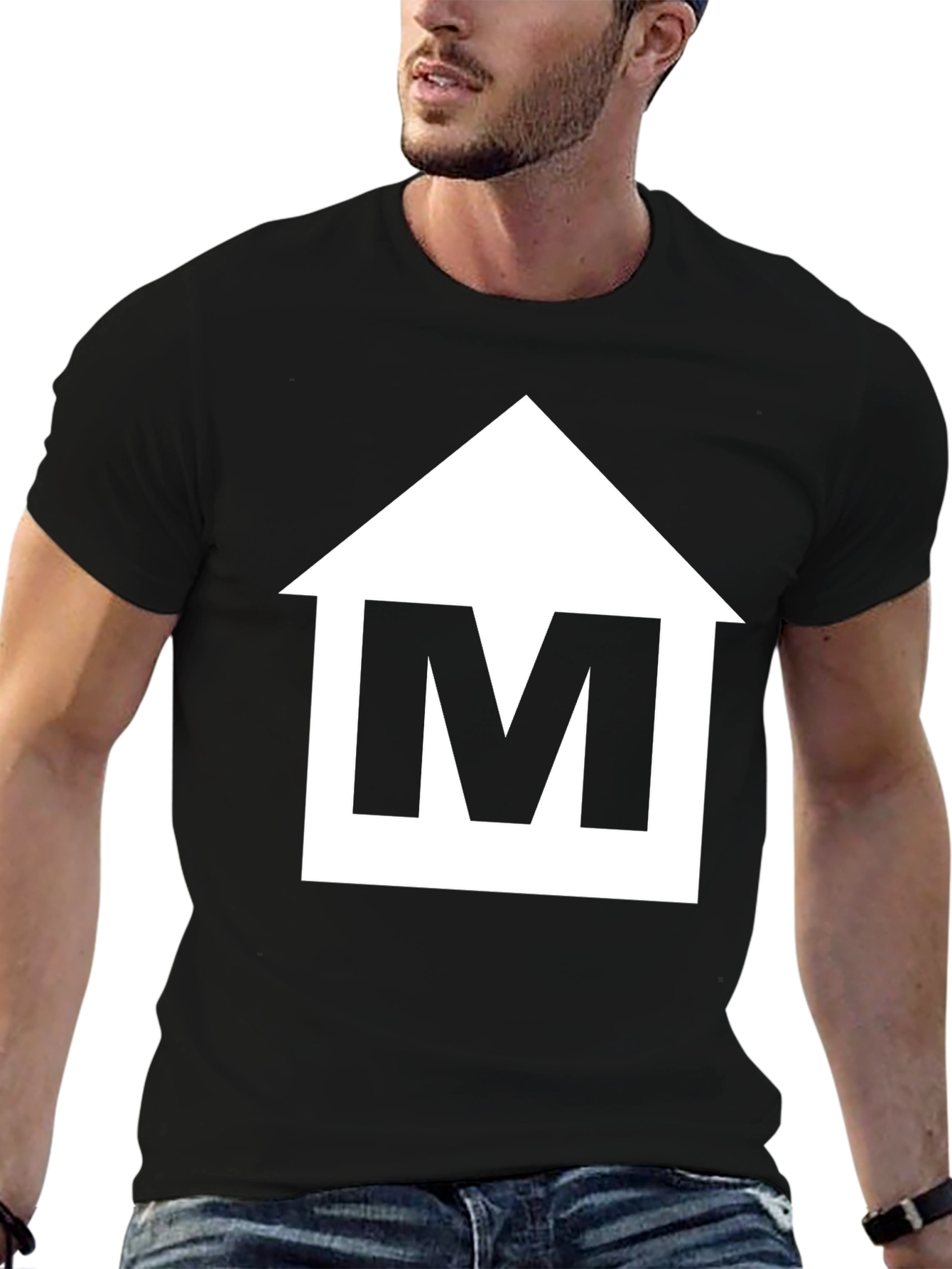 Camiseta Negra con Logo M Casa - Estilo Casual