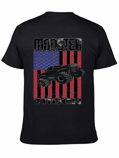 Camiseta Negra Monster Truck USA