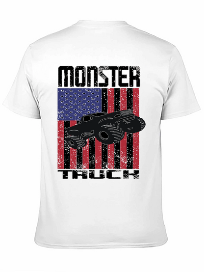 Camiseta Negra Monster Truck USA