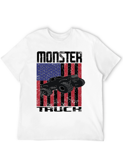 Camiseta Negra Monster Truck USA