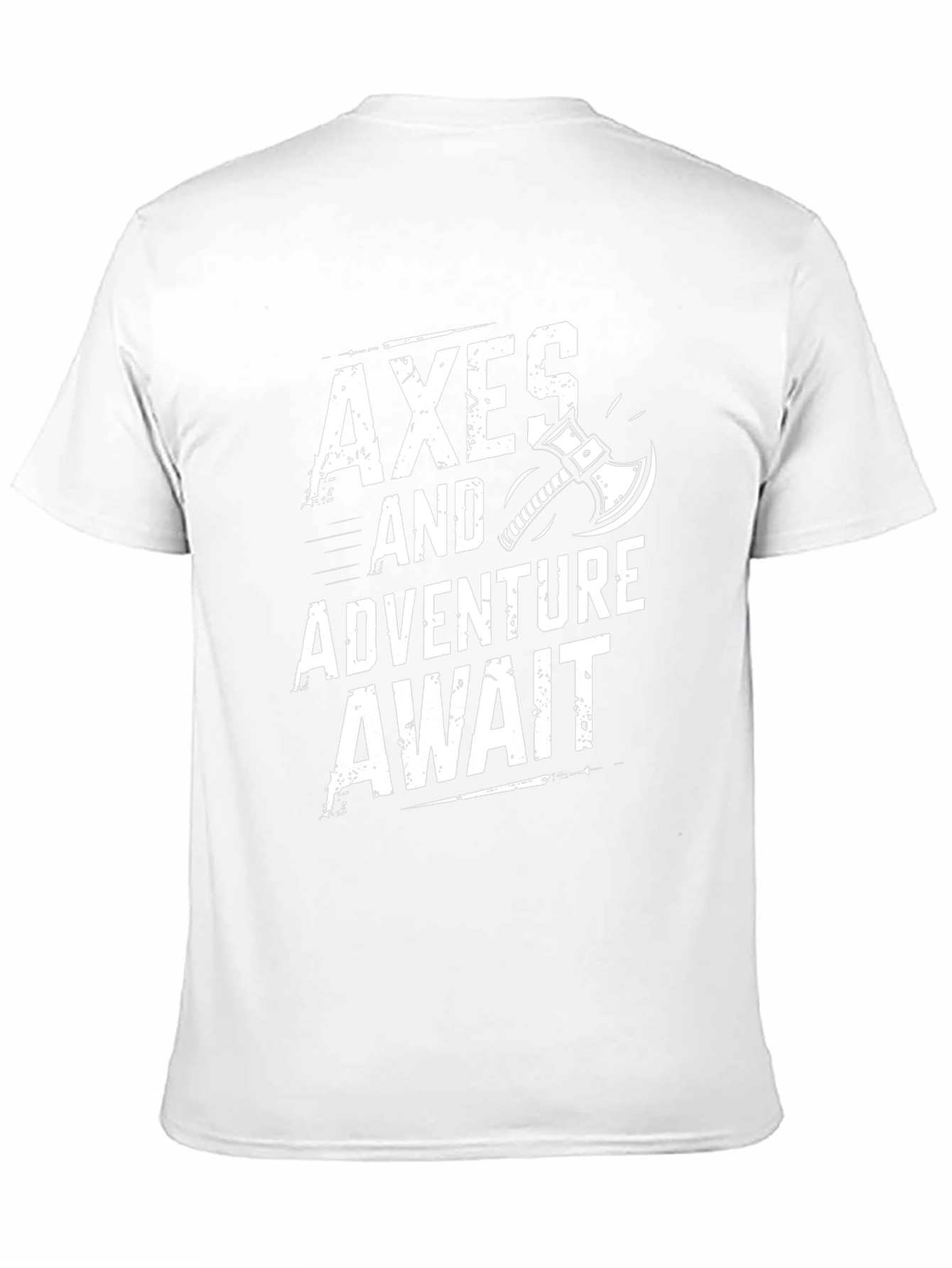 Camiseta Negra Axes and Adventure Await para Aventura