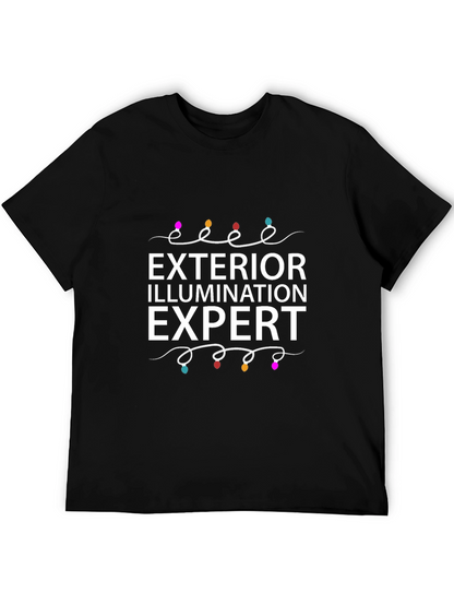 Camiseta Negra Exterior Iluminación Experto
