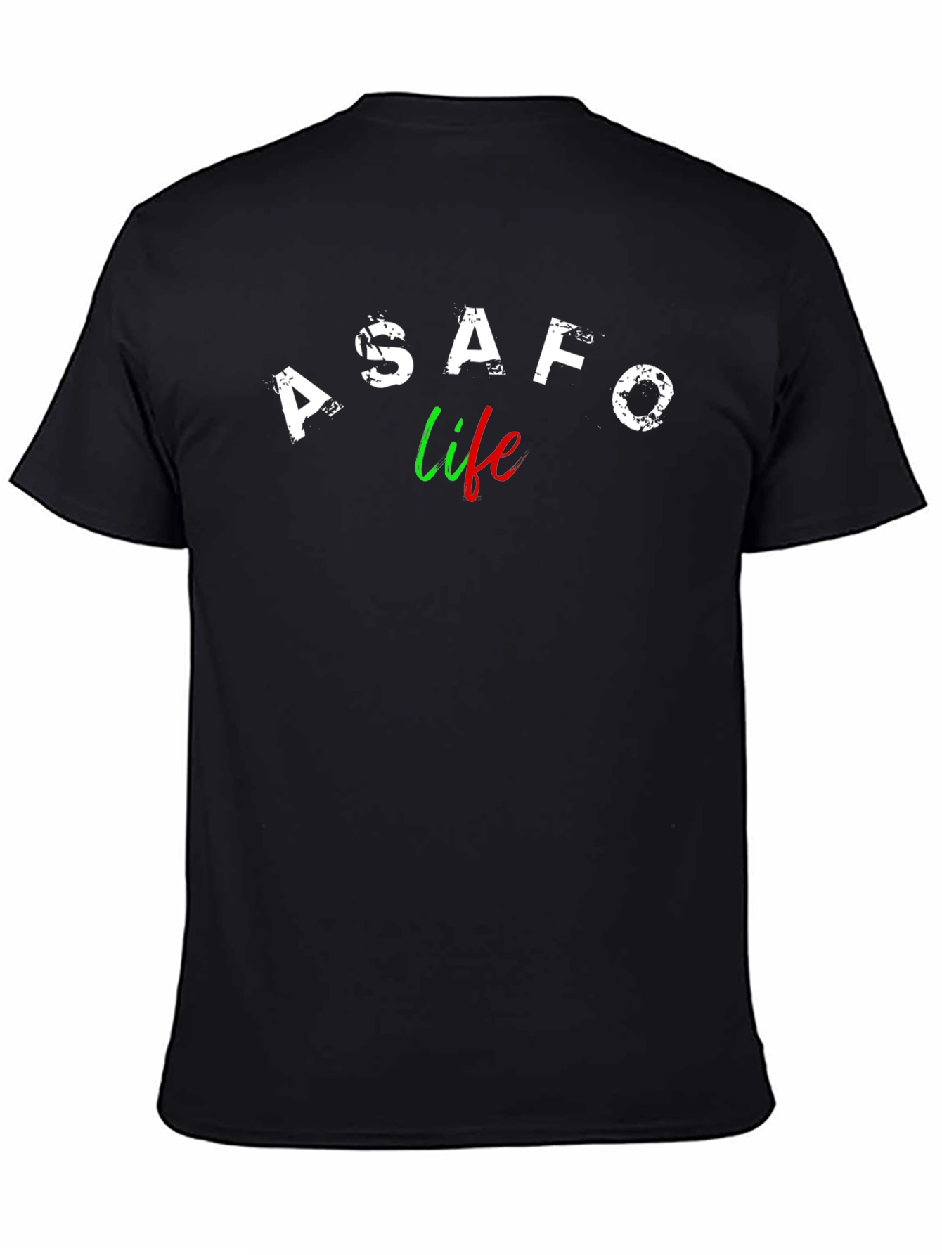 Camiseta Negra A$AFO Life - Estilo Urbano