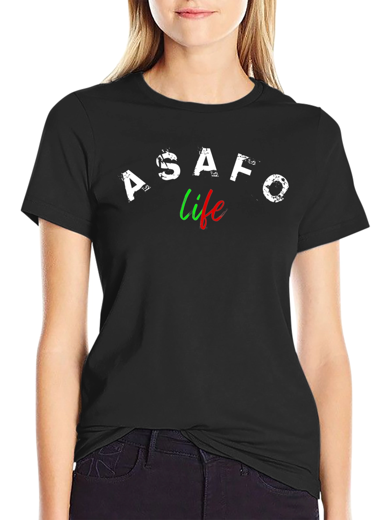 Camiseta Negra A$AFO Life - Estilo Urbano