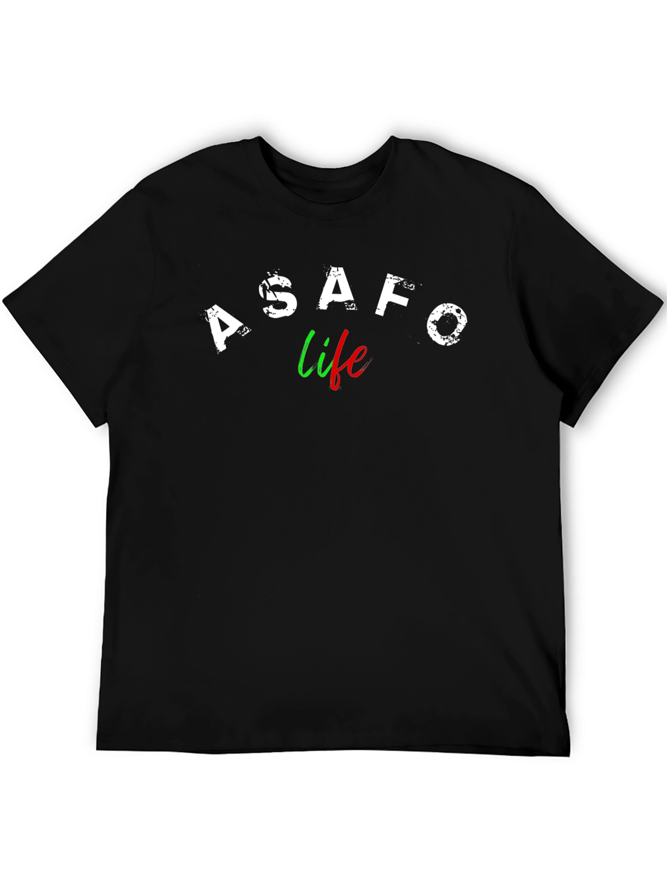 Camiseta Negra A$AFO Life - Estilo Urbano