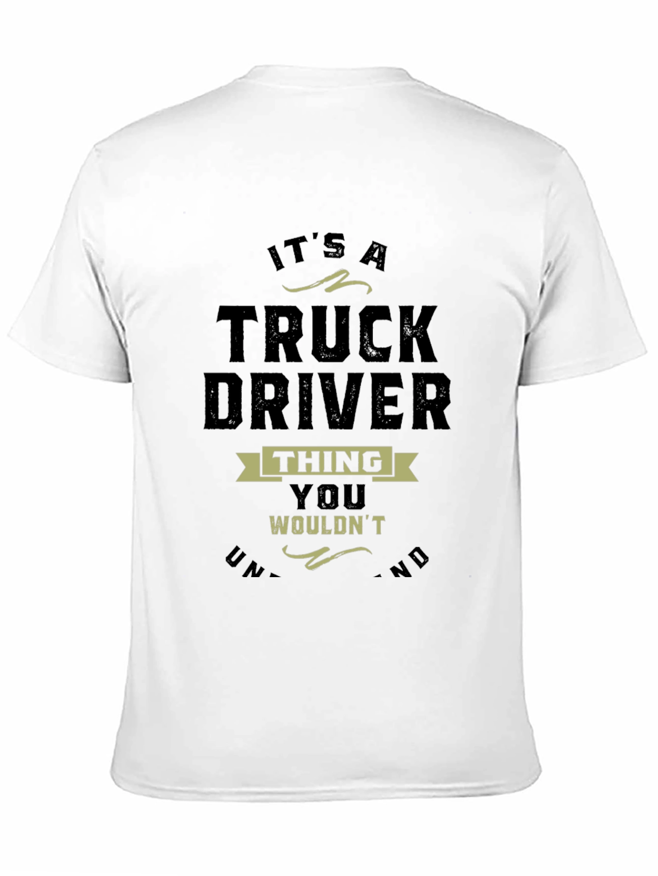 Camiseta Negra Truck Driver Thing para Hombre