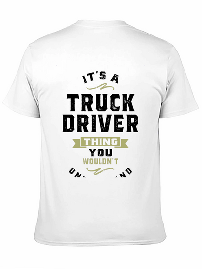 Camiseta Negra Truck Driver Thing para Hombre