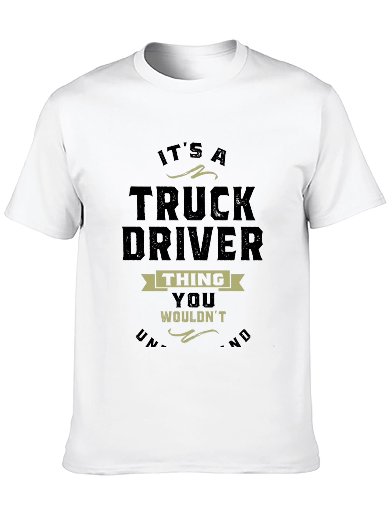 Camiseta Negra Truck Driver Thing para Hombre