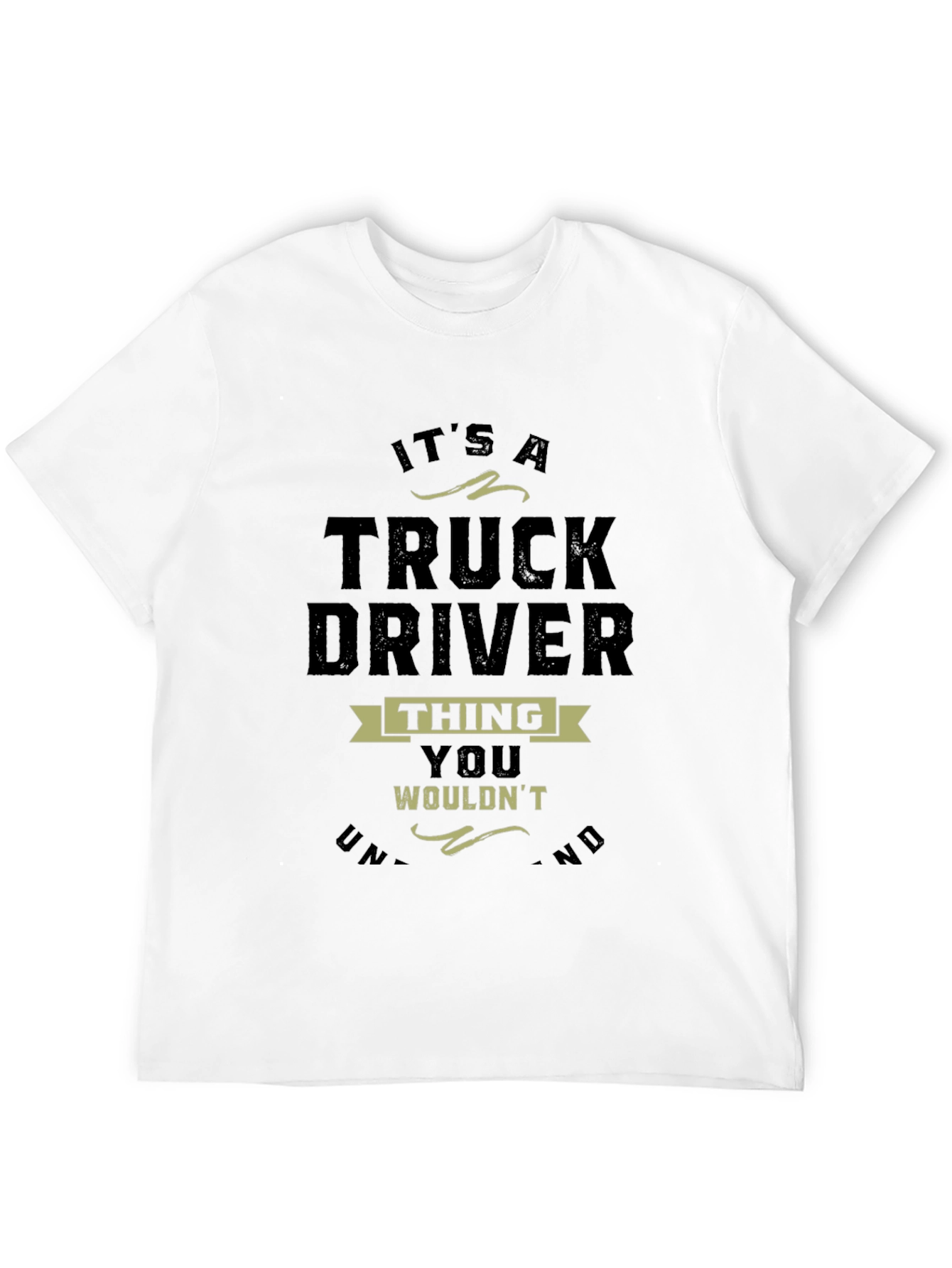 Camiseta Negra Truck Driver Thing para Hombre
