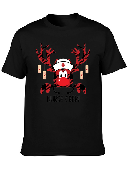 Camiseta de Navidad para Enfermeros - Diseño Reno