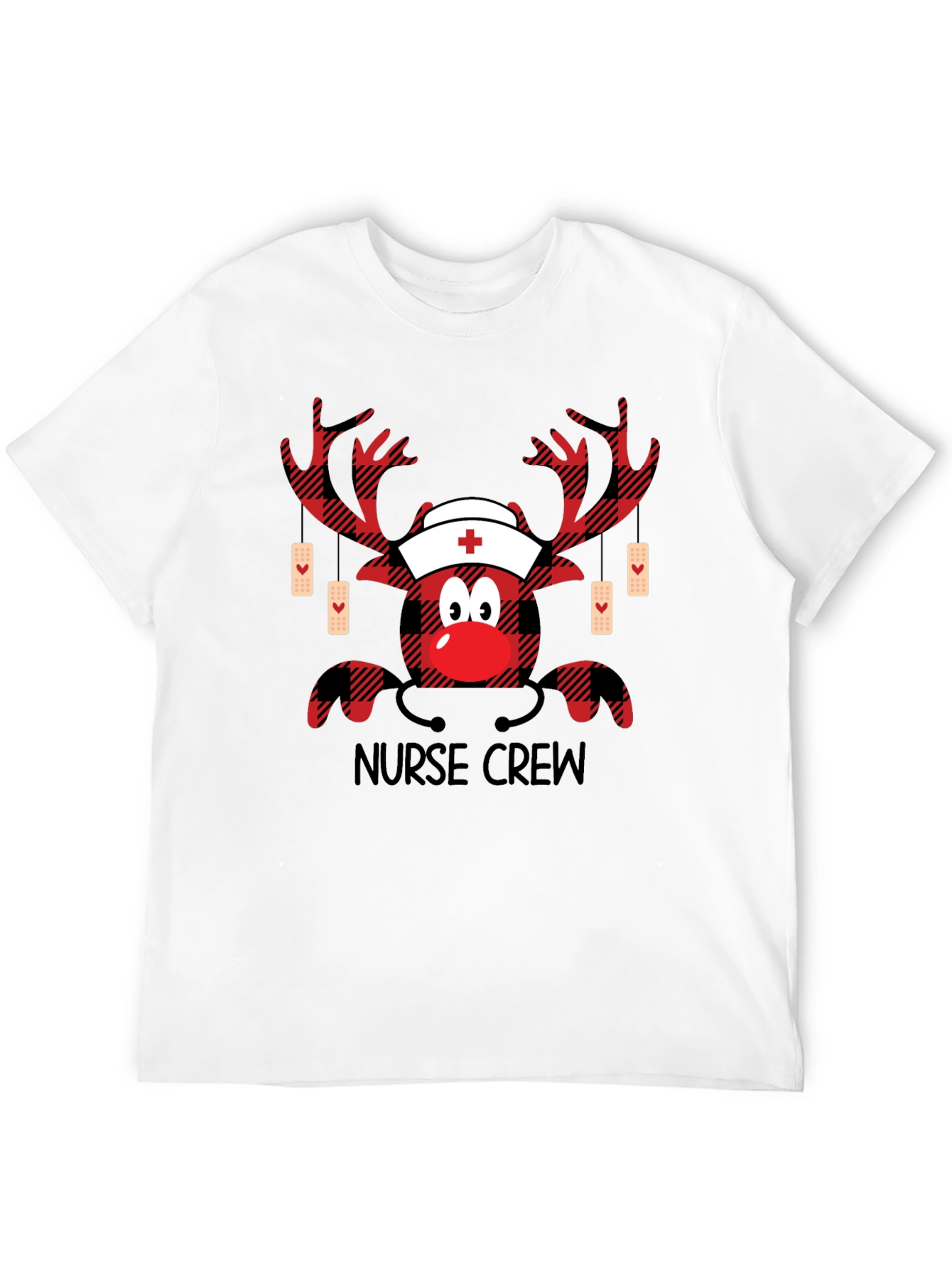 Camiseta de Navidad para Enfermeros - Diseño Reno