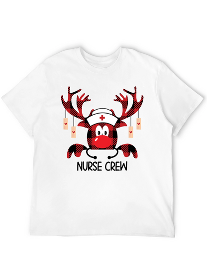 Camiseta de Navidad para Enfermeros - Diseño Reno