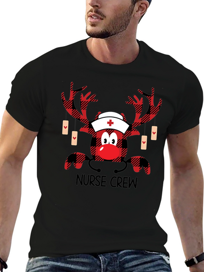 Camiseta de Navidad para Enfermeros - Diseño Reno