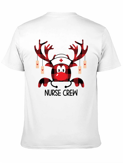 Camiseta de Navidad para Enfermeros - Diseño Reno