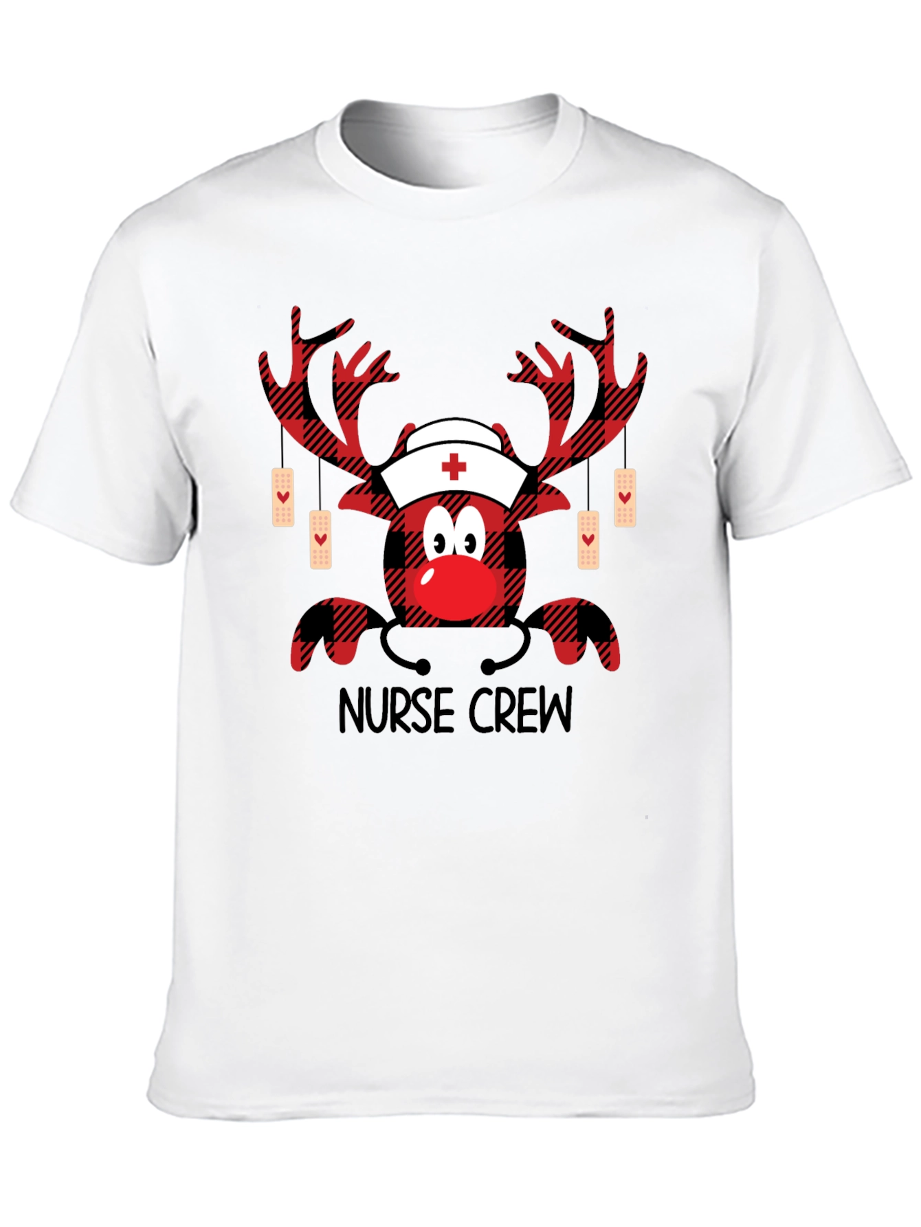 Camiseta de Navidad para Enfermeros - Diseño Reno