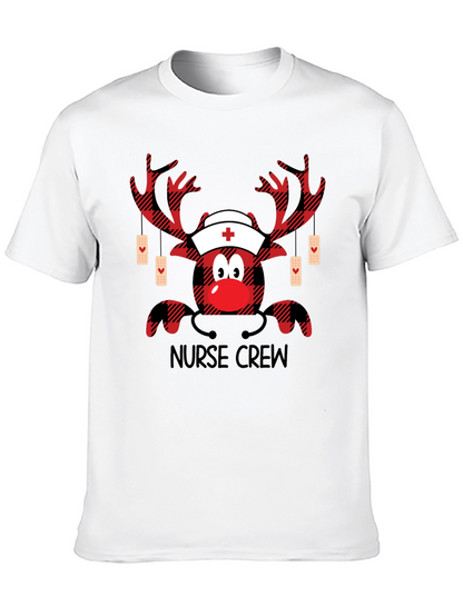 Camiseta de Navidad para Enfermeros - Diseño Reno