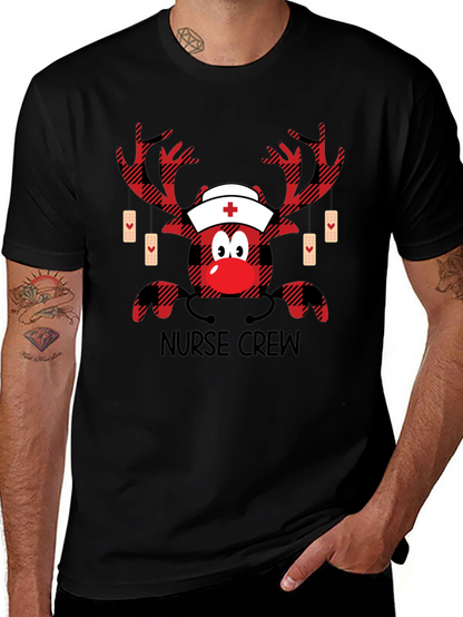 Camiseta de Navidad para Enfermeros - Diseño Reno