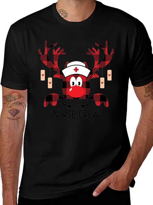 Camiseta de Navidad para Enfermeros - Diseño Reno