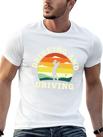 Camiseta Negra Divertida Golf y Humor